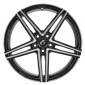 8.5x18 ET45 - LK5/112 ML66.6 Damina Performance DM04 black polished