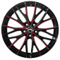 10x20 ET40 - LK5/114.3 ML73.1 Barracuda Project 3.0 black gloss flashred