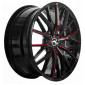 10x20 ET40 - LK5/114.3 ML73.1 Barracuda Project 3.0 black gloss flashred