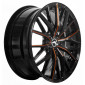 8.5x18 ET38 - LK5/115 ML73.1 Barracuda Project 3.0 black gloss flashorange