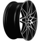 8.5x20 ET35 - LK5/120 ML72.6 MAM B2 black front polish