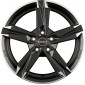 6.5x16 ET46 - LK5/112 ML57.1 Borbet T10 matt black polished