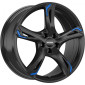 7.5x18 ET50 - LK5/108 ML76 Ronal R62 jetblack