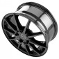7.5x17 ET49 - LK5/114.3 ML74.1 Proline UX100 black glossy