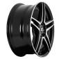 6.5x16 ET38 - LK5/112 ML66.6 RC-Design RCD17 schwarz front-poliert