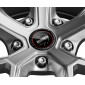 8.5x19 ET20 - LK5/112 ML66.6 Momo RF01 titan-ice