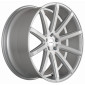 10.5x20 ET15 - LK5/112 ML73.1 Corspeed Deville silver-brushed-surface / Undercut Color Trim weiss