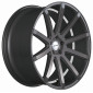 10.5x20 ET15 - LK5/112 ML73.1 Corspeed Deville gunmetal / Undercut Color Trim weiss