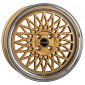 8x18 ET45 - LK5/112 ML66.5 Borbet B gold rim polished