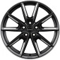 8x18 ET45 - LK5/108 ML72.5 Borbet LX18 black matt silver spoke rim