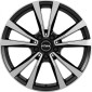 9x20 ET20 - LK5/112 ML66.5 Rial M12X diamant-schwarz frontpoliert