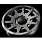 5.5x16 ET0 - LK5/139.7 ML108.3 Sparco Dakar matt dark graphite lip polished