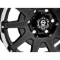 8.5x18 ET32 - LK5/130 ML84.1 Sparco Dakar matt black lip polished + rivets