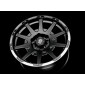 8.5x18 ET0 - LK6/120 ML67.1 Sparco Dakar matt black lip polished + rivets