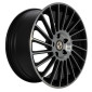 9.5x21 ET21 - LK5/112 ML78.1 Etabeta Venti-R black matt polish
