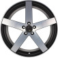 8.5x19 ET35 - LK5/112 ML78.1 Etabeta Uros-K black matt full polished