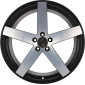 8.5x19 ET35 - LK5/112 ML78.1 Etabeta Uros S black matt full polished