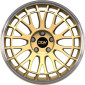 8.5x19 ET45 - LK5/112 ML78.1 Etabeta Unit gold shiny lip polished