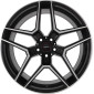 8.5x20 ET35 - LK5/120 ML72.6 Momo RF06 black matt polish