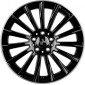 7x17 ET40 - LK5/114.3 ML72.6 Keskin KT18 Turbo black lip polish