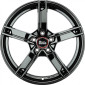 6.5x16 ET48 - LK5/112 ML66.6 MAM W4 black painted