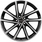 7x19 ET43 - LK5/112 ML57.06 Borbet V black polished glossy