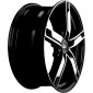 7.5x18 ET45 - LK5/108 ML72.6 MAM W4 black front polish