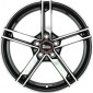 6.5x16 ET20 - LK4/108 ML65.1 MAM W4 black front polish