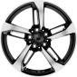 8.5x19 ET30 - LK5/112 ML66.6 2DRV WH36 schwarz hochglanzpoliert