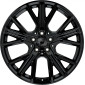 9x21 ET38 - LK5/112 ML66.6 2DRV WH34 schwarz glänzend lackiert