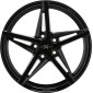 8x18 ET35 - LK5/120 ML72.6 Axxion AX10 schwarz glänzend lackiert