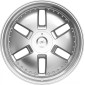 11x20 ET32 - LK5/112 ML66.6 Axxion Y1 race silber lackiert mit hochglanzpoliertem Felgenbett