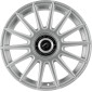 8x18 ET30 - LK5/112 ML72.6 Damina Performance DM09 silver - Inlay black