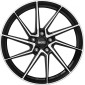 7.5x17 ET45 - LK5/100 ML60.1 Dotz Spa black polished