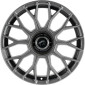 8x18 ET45 - LK5/112 ML72.6 Damina Performance DM10 grey matt - Inlay black
