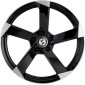 8x18 ET33 - LK5/112 ML66.5 Etabeta Magic black shiny special edition