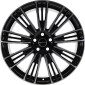 9.5x22 ET49 - LK5/120 ML72.6 GMP Coventry black diamond