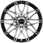 8x19 ET27 - LK5/112 ML66.7 Carmani 18 Knut black polish