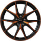 8x19 ET50 - LK5/112 ML57.1 Brock B40 black-orange matt-lackiert