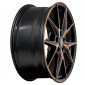 8x19 ET50 - LK5/112 ML57.1 Brock B40 black-orange matt-lackiert