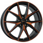 8x19 ET45 - LK5/112 ML57.1 Brock B40 black-orange matt-lackiert